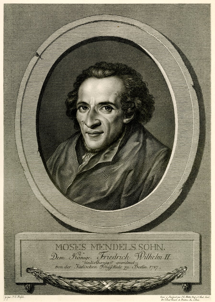 Mojżesz Mendelssohn autorstwa German School