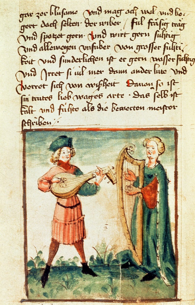 Pani Add 17987 fol.86v Sangwiniczny temperament autorstwa German School