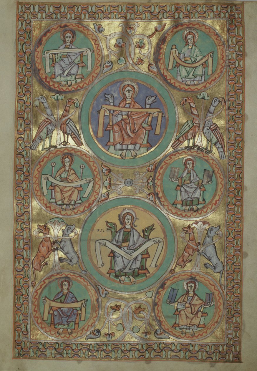 Pani Czart. 1207 IV, k.11v Życie Chrystusa według św. Mateusza, z Ewangeliarium katedry płockiej, ok.1075 autorstwa German School