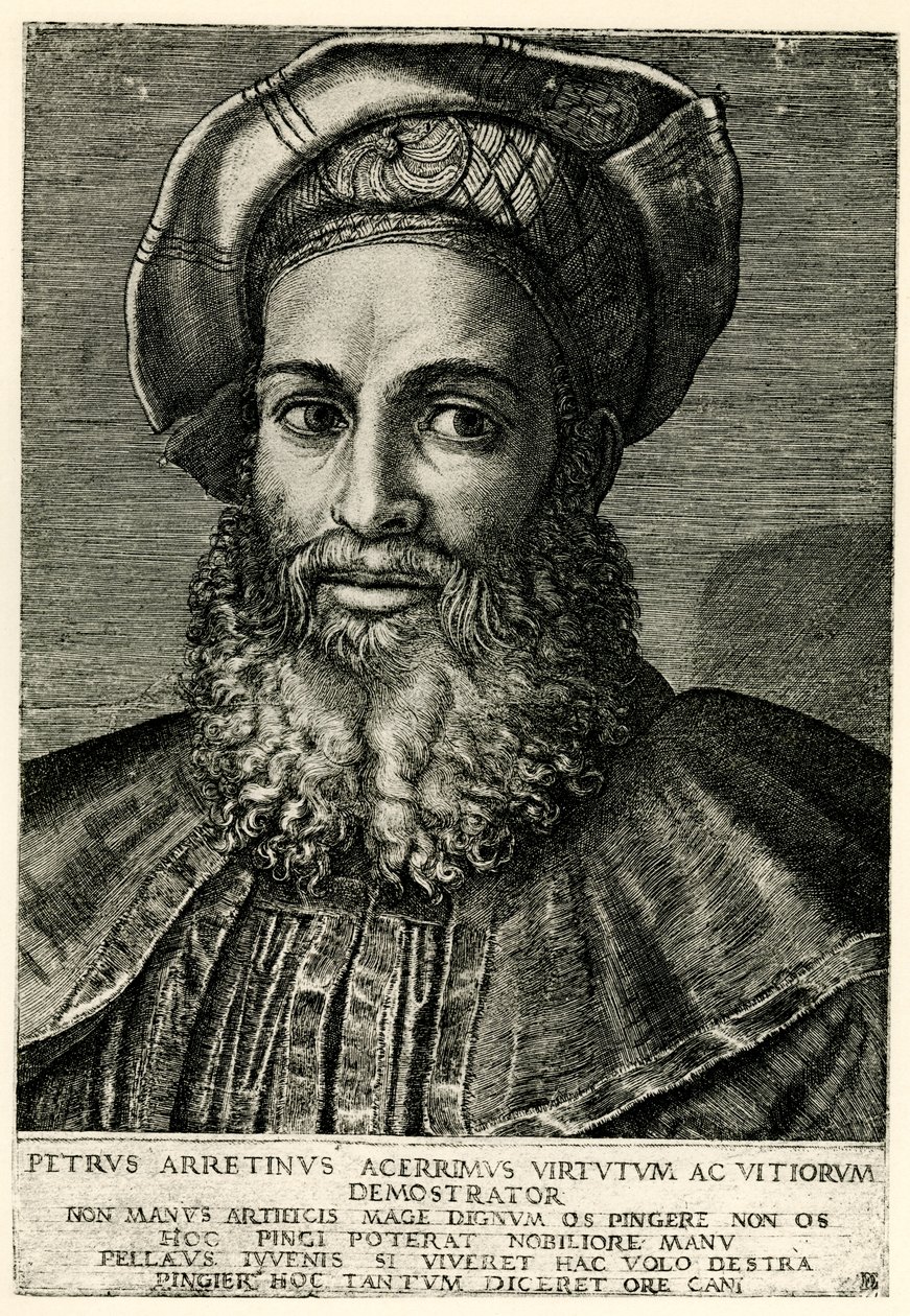 Pietro Aretino autorstwa German School