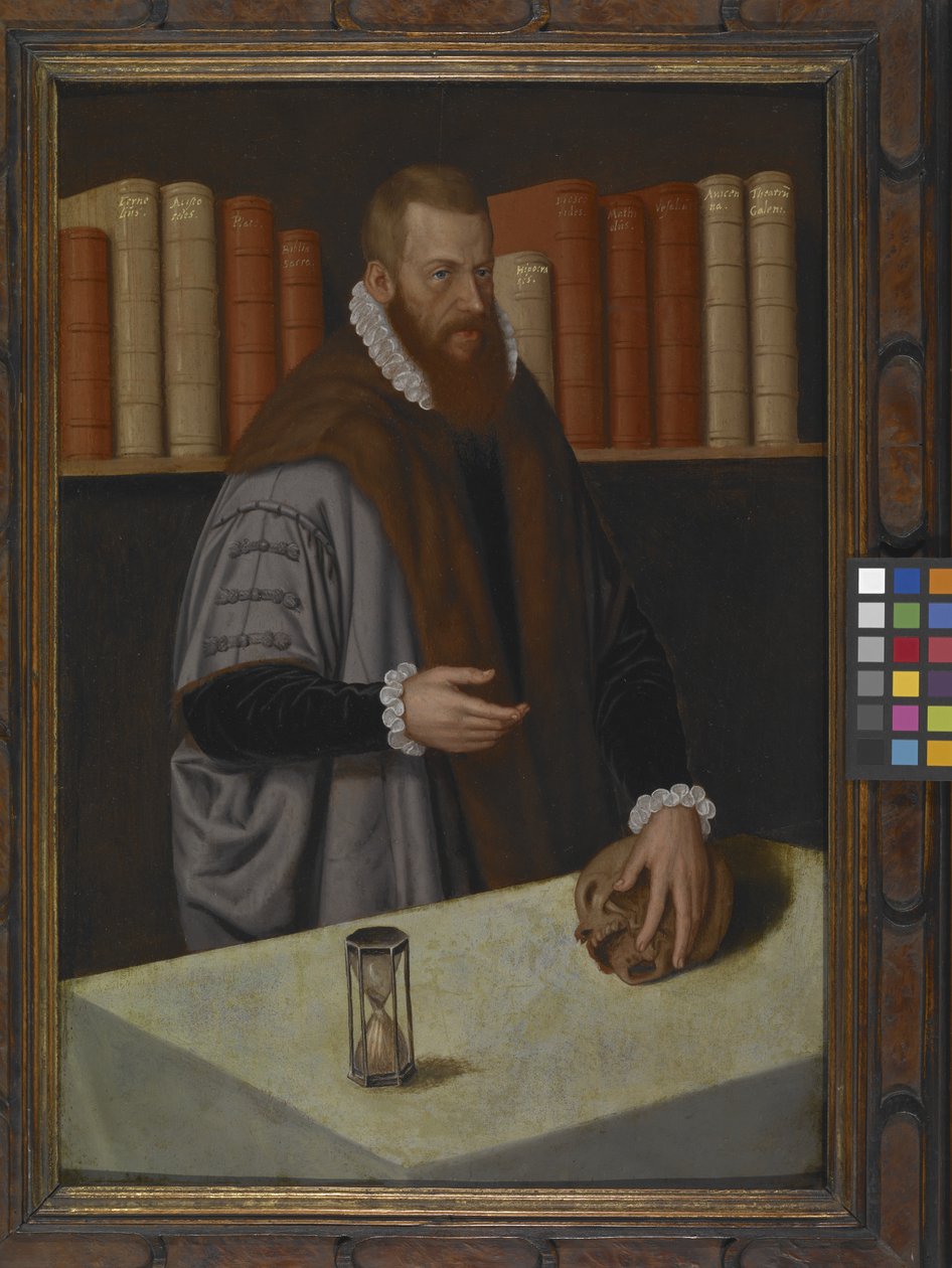 Portret lekarza (olej na drewnie) autorstwa German School