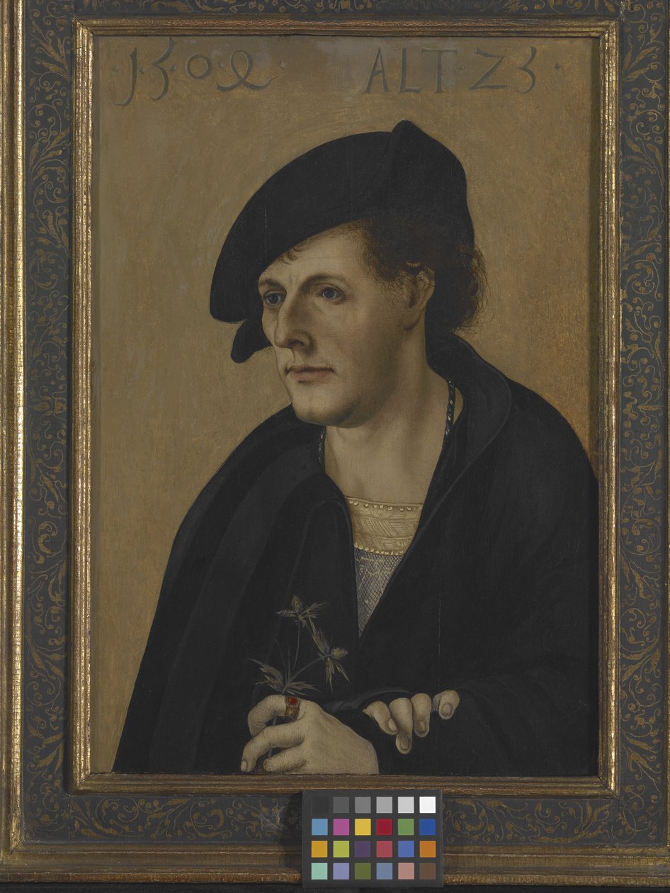 Portret młodzieńca (olej na drewnie) autorstwa German School
