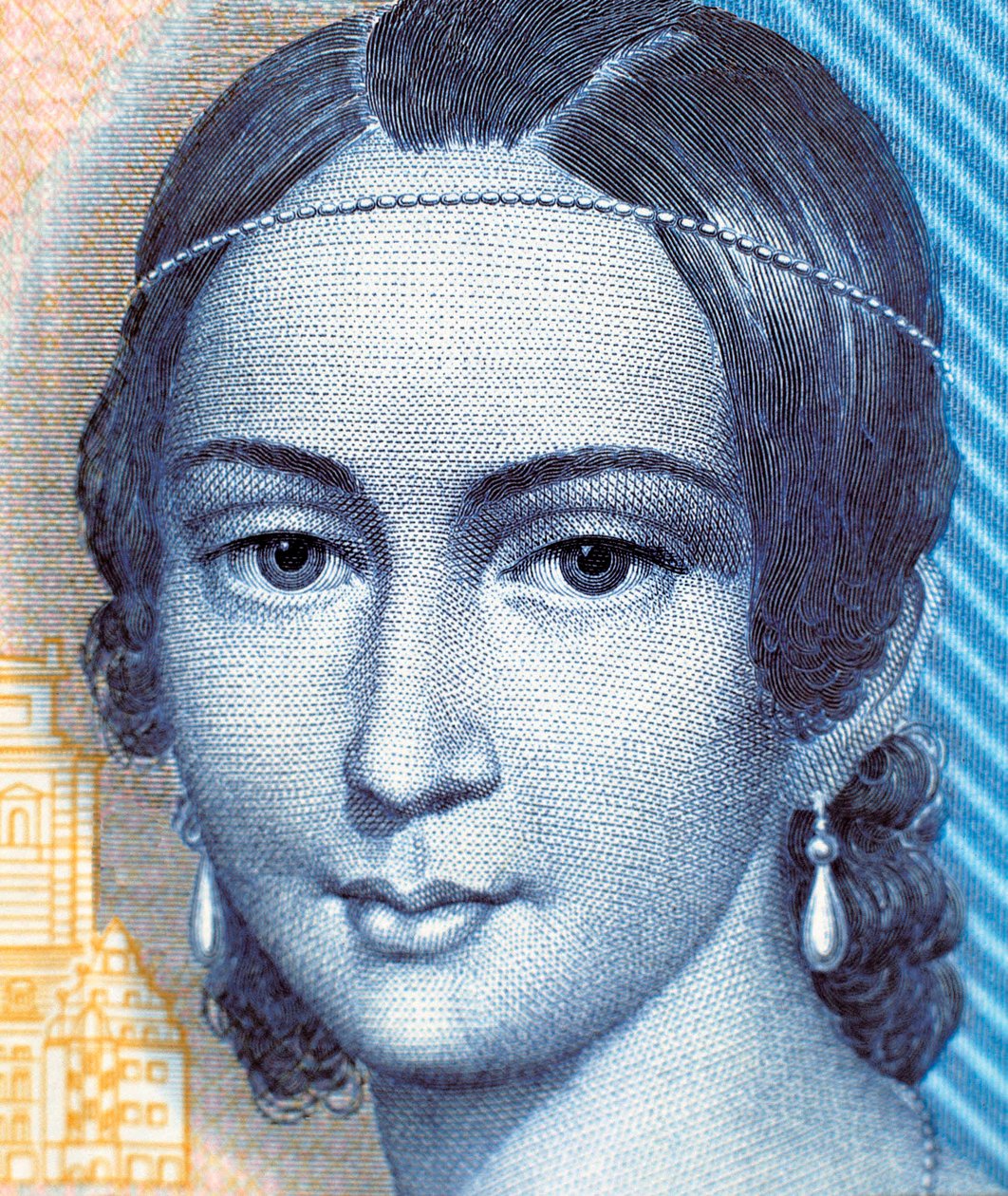 Portret Klary Schumann na banknocie 100 marek, awers autorstwa German School