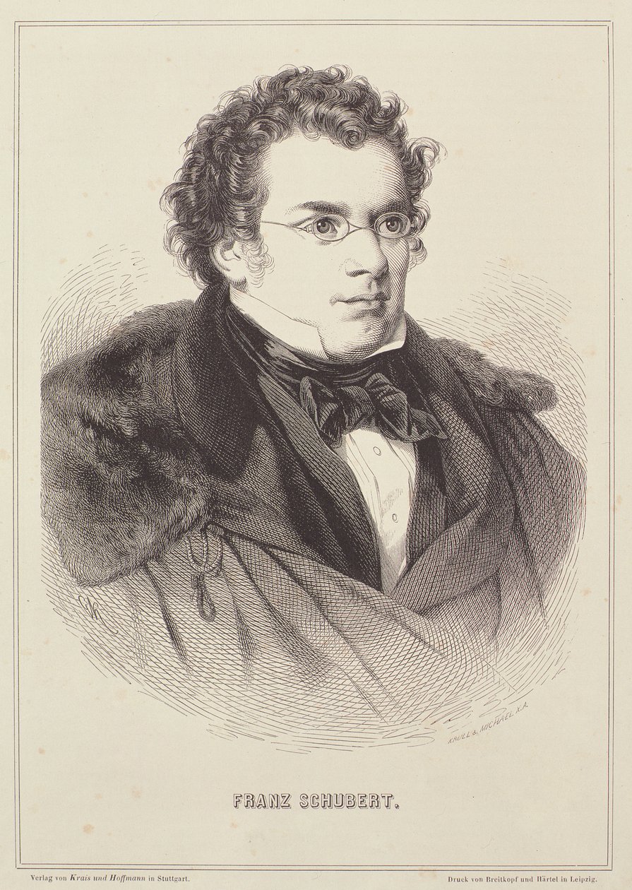 Portret Franza Schuberta (1768-1827) autorstwa German School