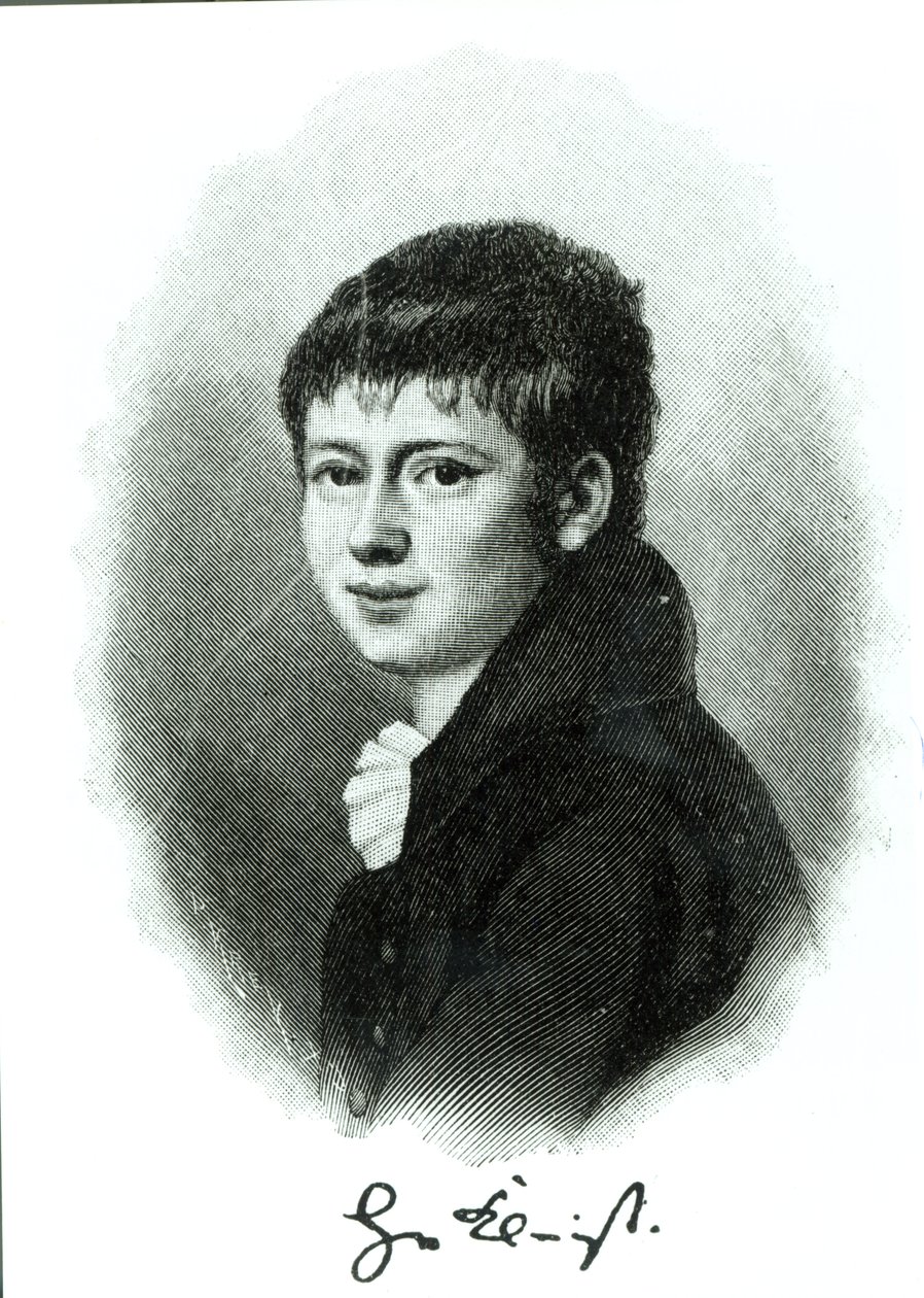 Portret Heinricha von Kleista jako dziecka autorstwa German School
