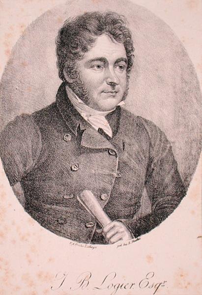 Portret Johanna Bernharda Logiera (1777-1846) (rycina) autorstwa German School
