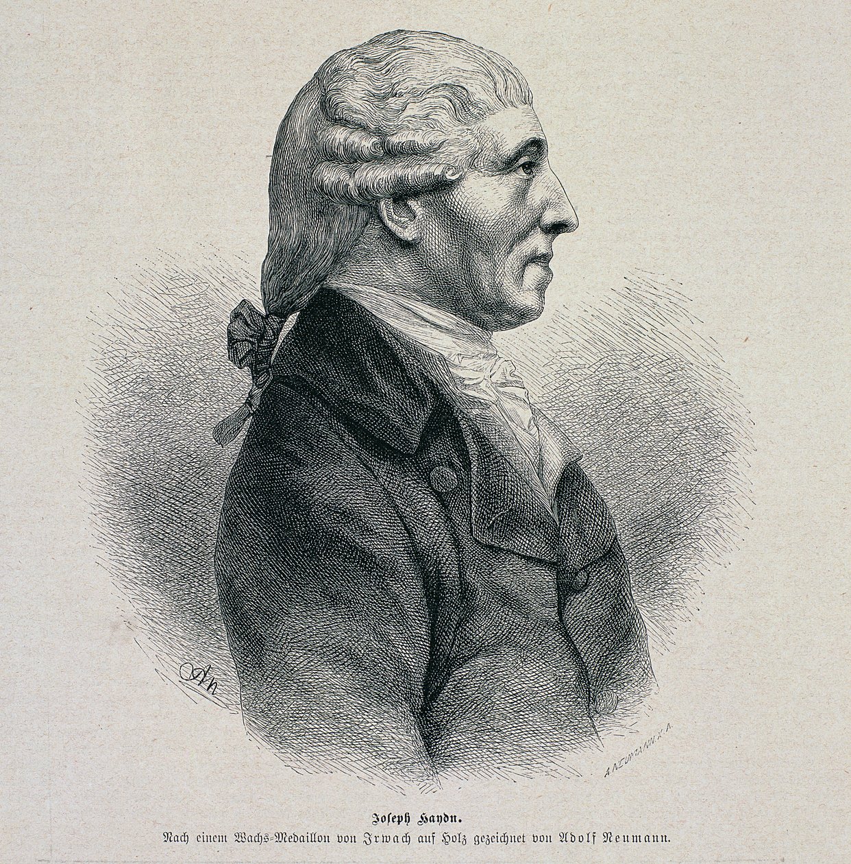 Portret Józefa Haydna (1732-1809) autorstwa German School