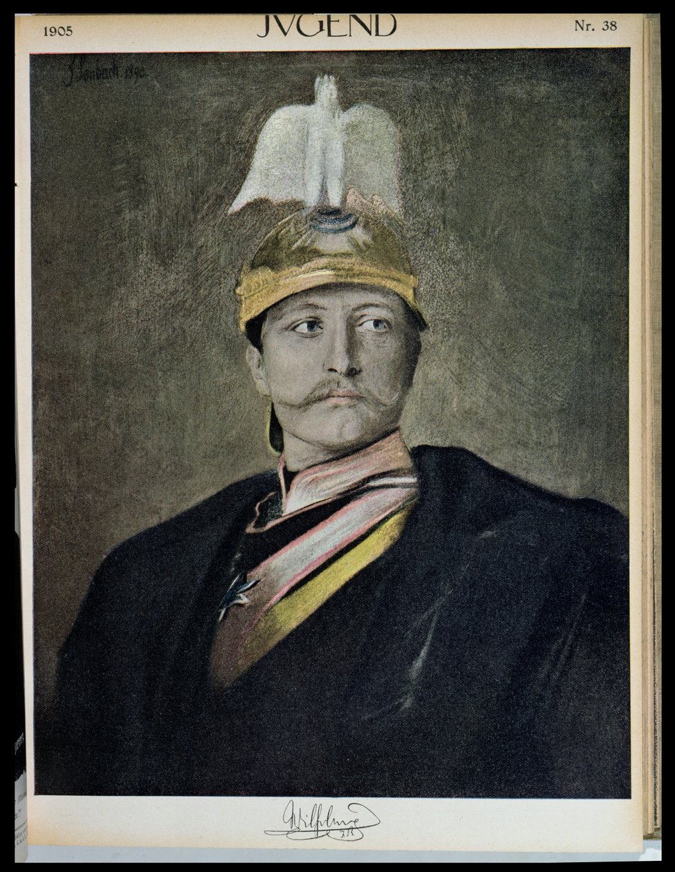 Portret cesarza Wilhelma II (1859-1941) z młodości, 1905 autorstwa German School
