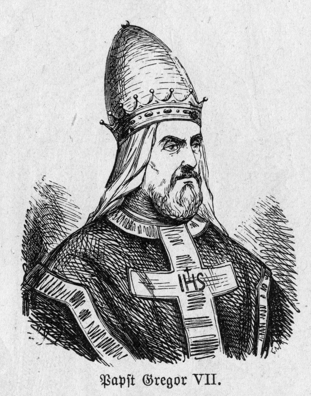 Portret papieża Grzegorza VII (Hildebrand autorstwa German School