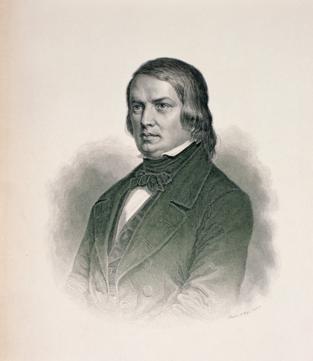Portret Roberta Schumanna (1810-56) autorstwa German School