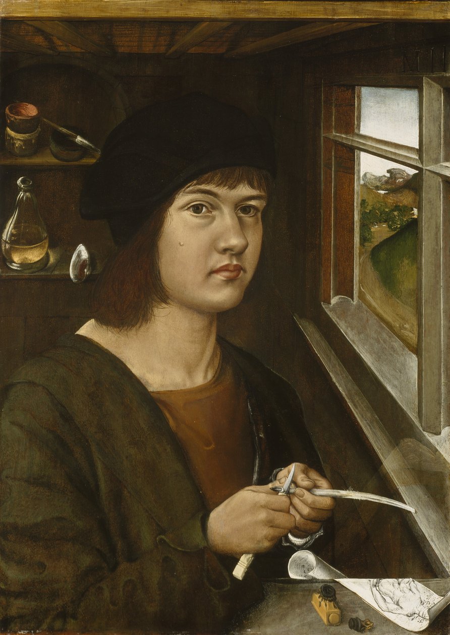 Portret młodego artysty, ok. 1500 autorstwa German School