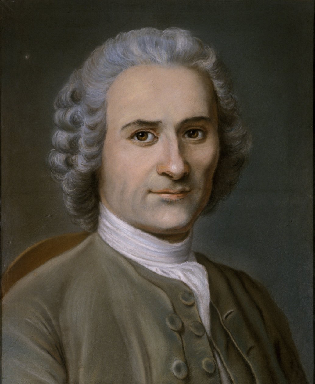 Portret mężczyzny w upudrowanej peruce autorstwa German School