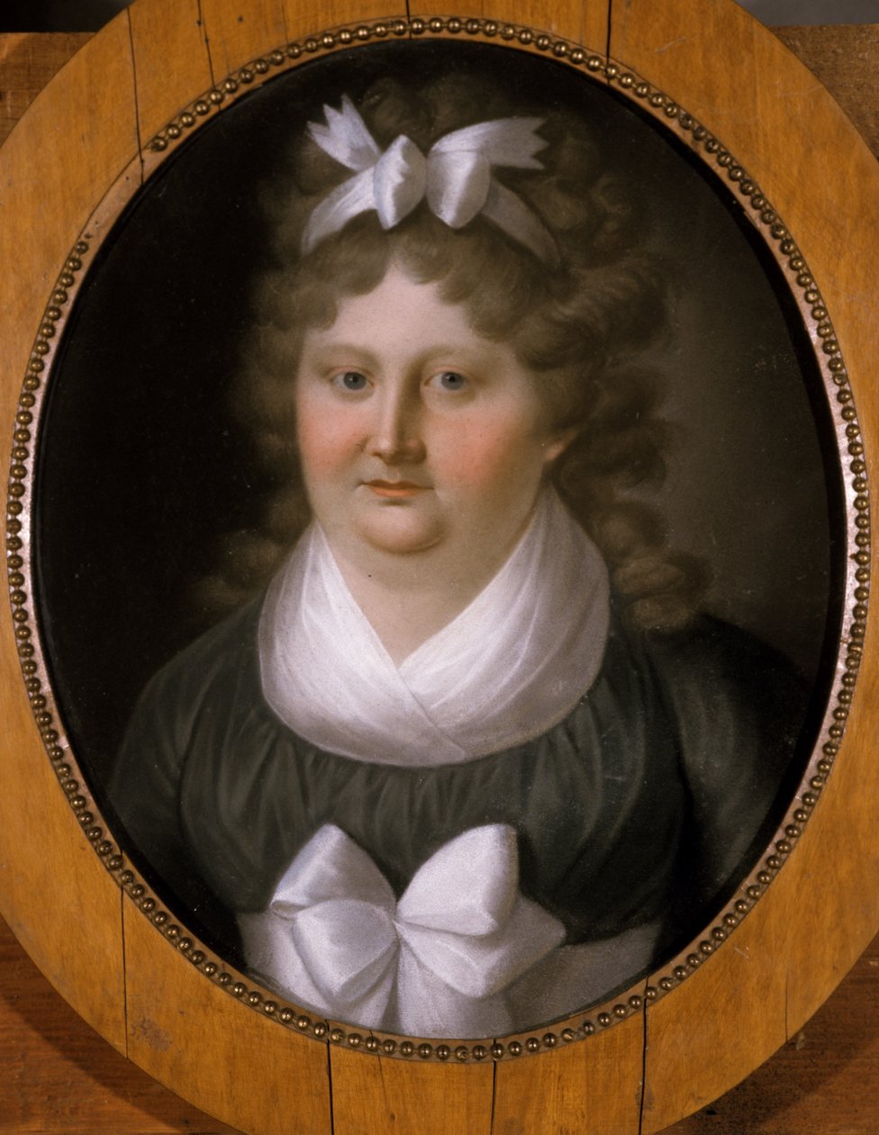 Portret kobiety ze wstążką we włosach autorstwa German School
