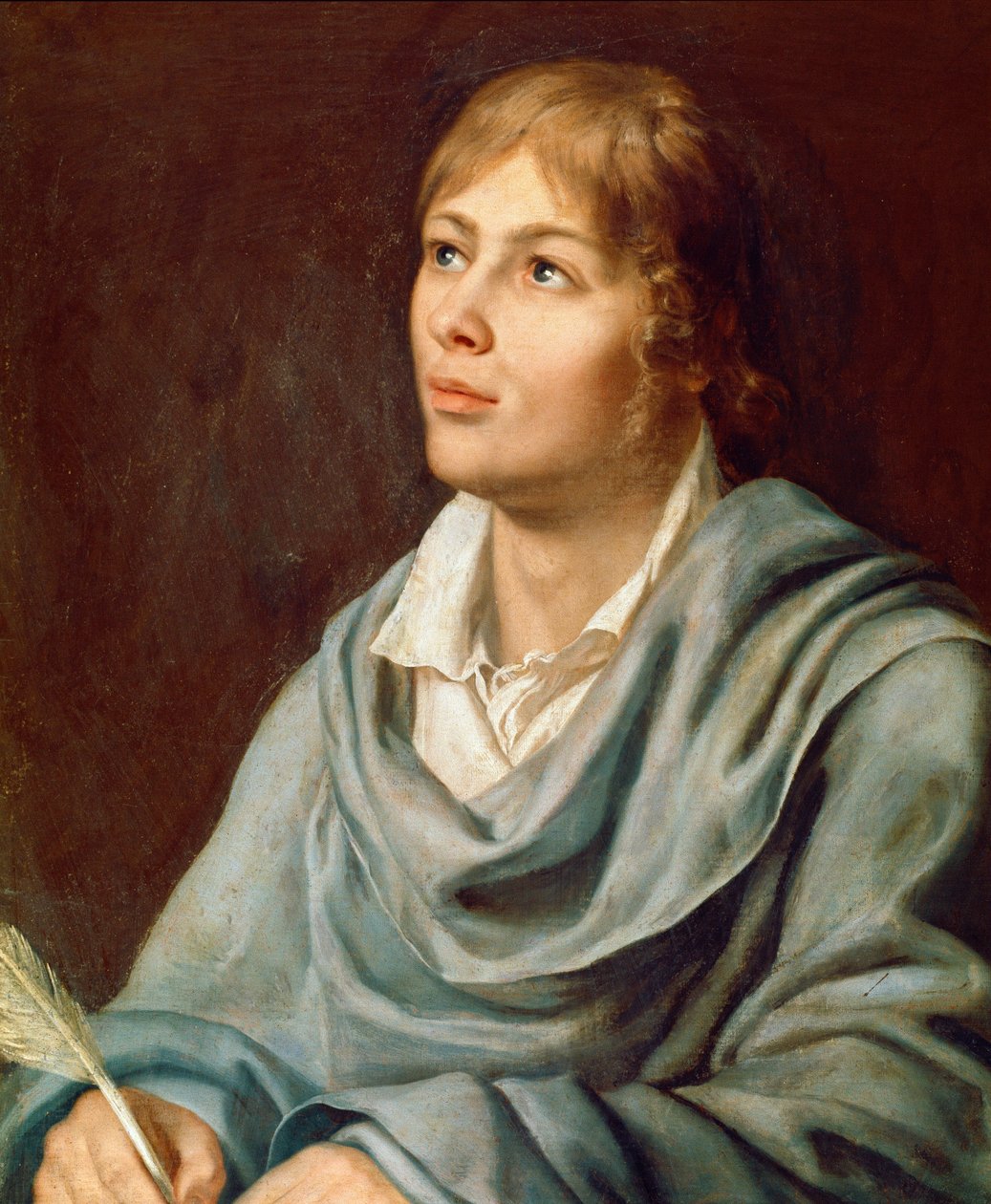 Portret austriackiego kompozytora Wolfanga Amadeusza Mozarta (1756-1791) Malarstwo szkoły niemieckiej XIX wieku. Neapol, Konserwatorium Muzyczne San Pietro a Majella autorstwa German School