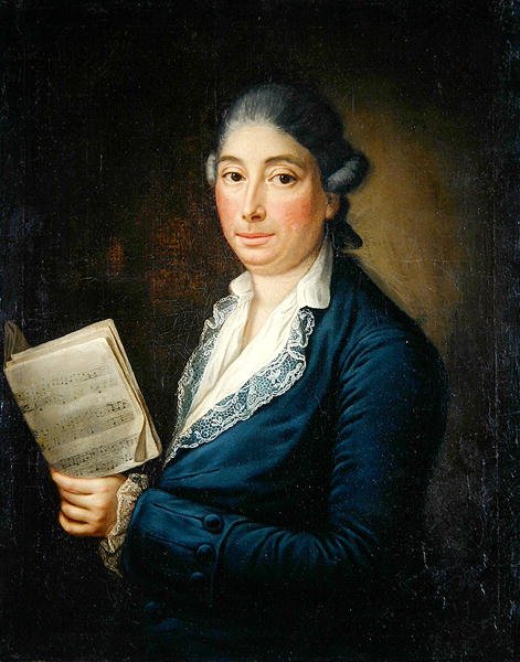 Portret piosenkarza Morelli (olej na płótnie) autorstwa German School