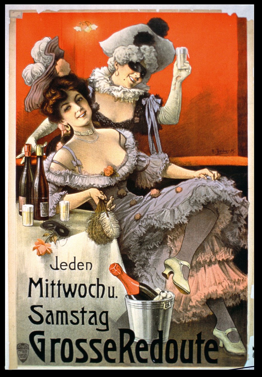 Plakat reklamowy Grosse Redoute autorstwa German School