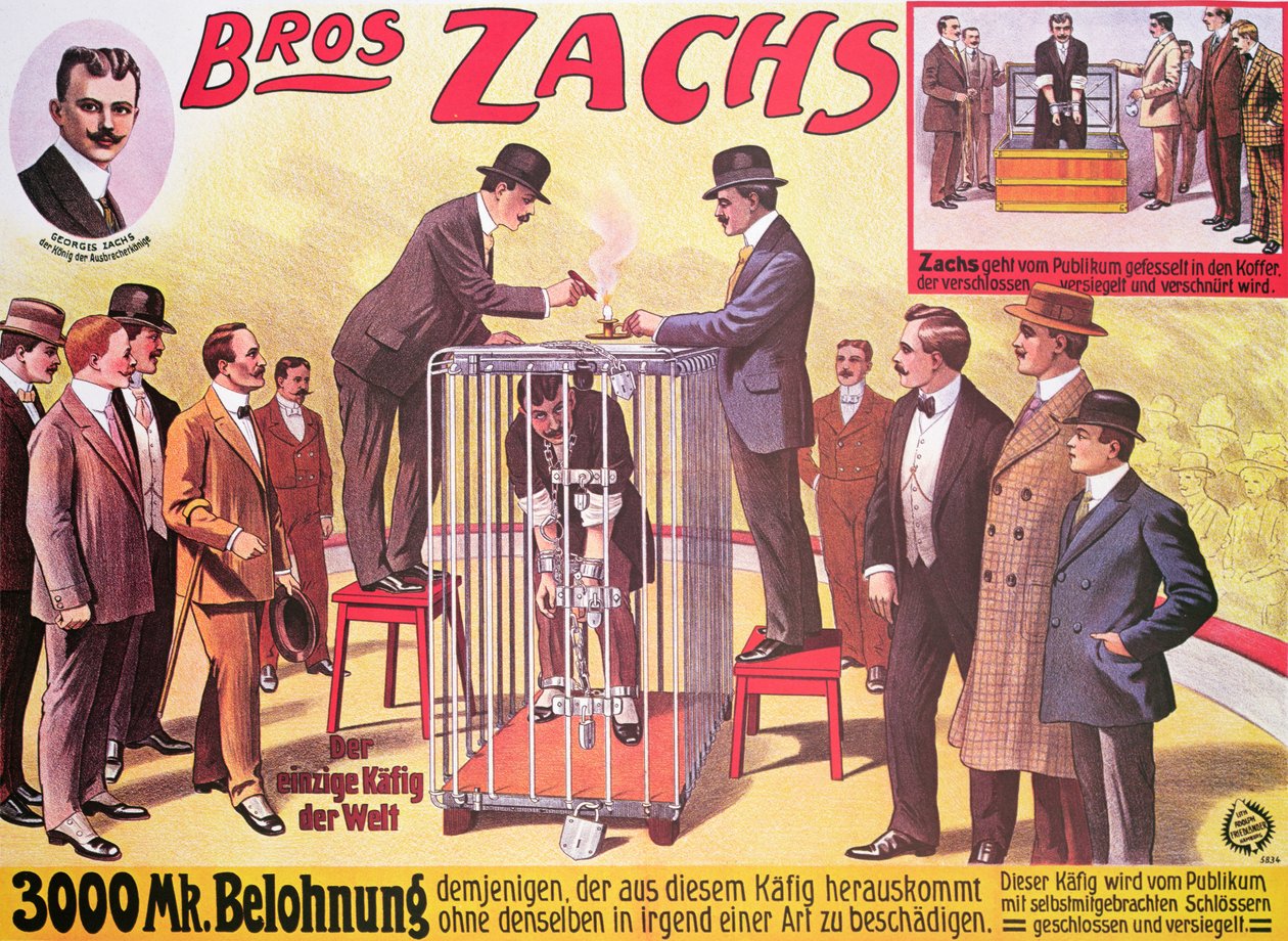 Plakat reklamujący „Bros Zachs” autorstwa German School