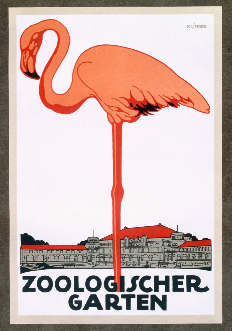 Plakat dla Ogrodu Zoologicznego w Berlinie autorstwa German School