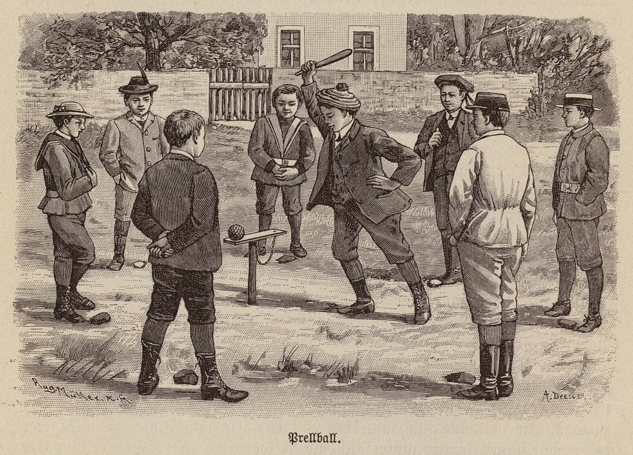Prellball (grawerowanie) autorstwa German School