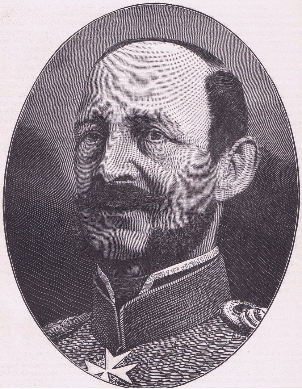 Książę Albert z Prus, Cassells History of the War between France and Germany opublikowany przez Cassell and Company Limited, c.1890 (lito) autorstwa German School