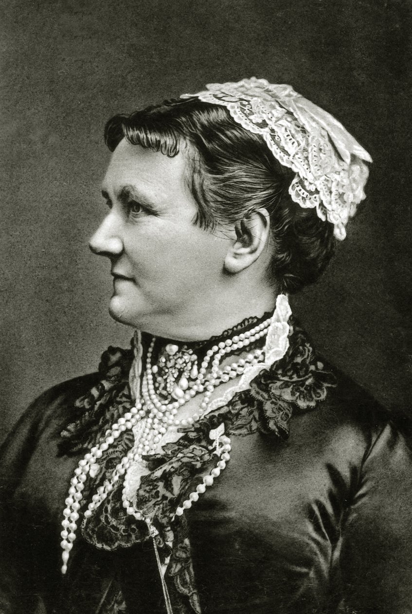 Królowa Saksonii Karola ok. 1890 (zdjęcie czarno-białe) autorstwa German School