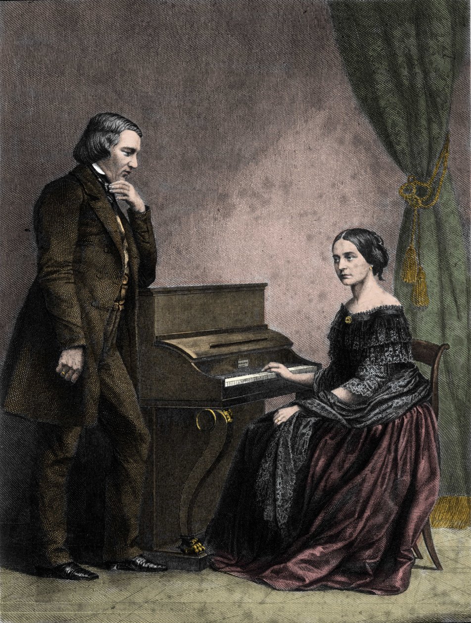 Robert i Clara Schumann, niemieccy muzycy autorstwa German School