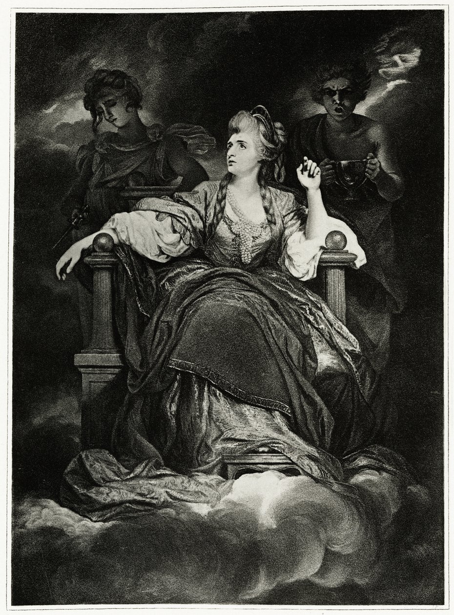 Sarah Siddons, 1884-90 (fototyp) autorstwa German School