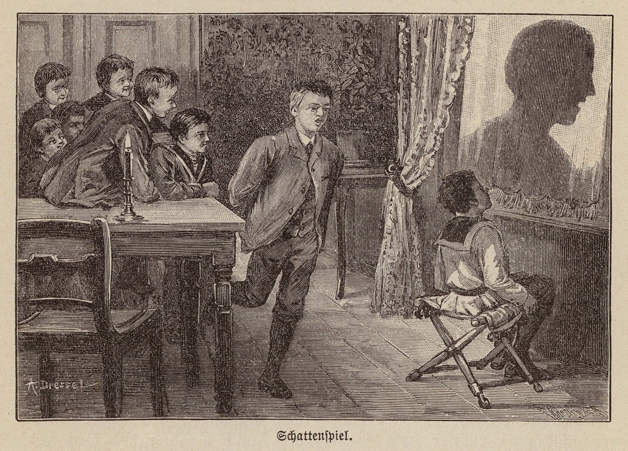 Gra cieni (grawerowanie) autorstwa German School