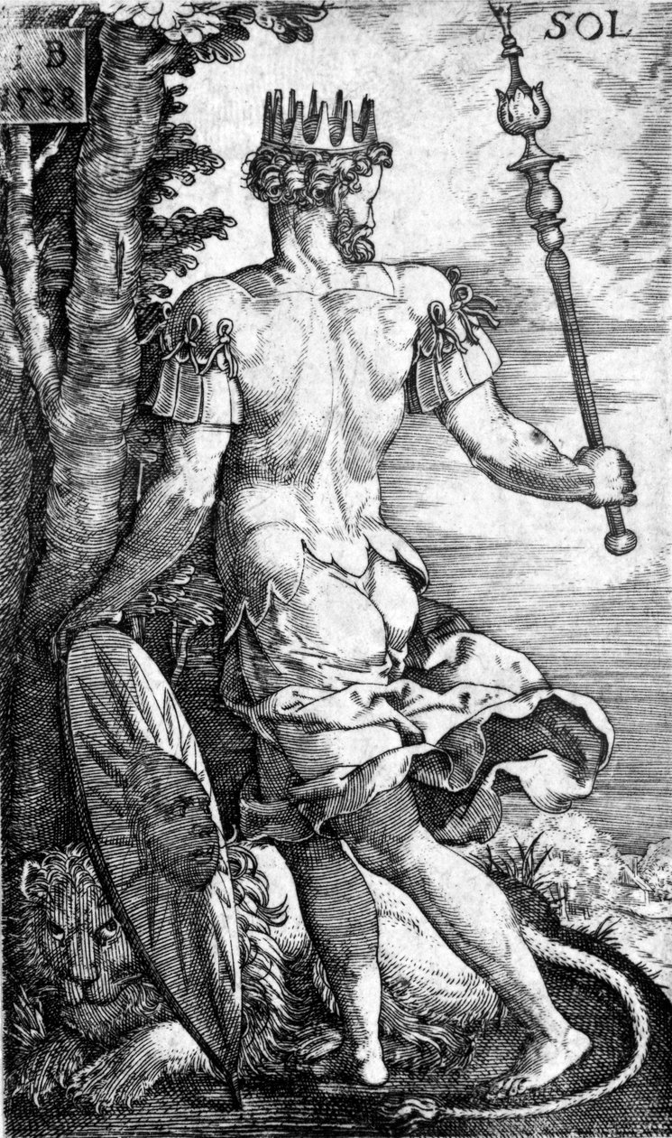 Sol, druk Georg Pencz, 1529 autorstwa German School