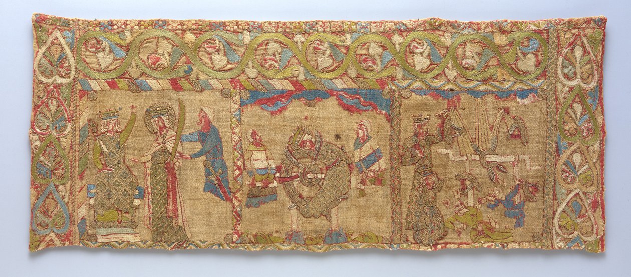 Ukradł z męczeńską śmiercią św Katarzyny, Nadrenia, ok. 1200 autorstwa German School