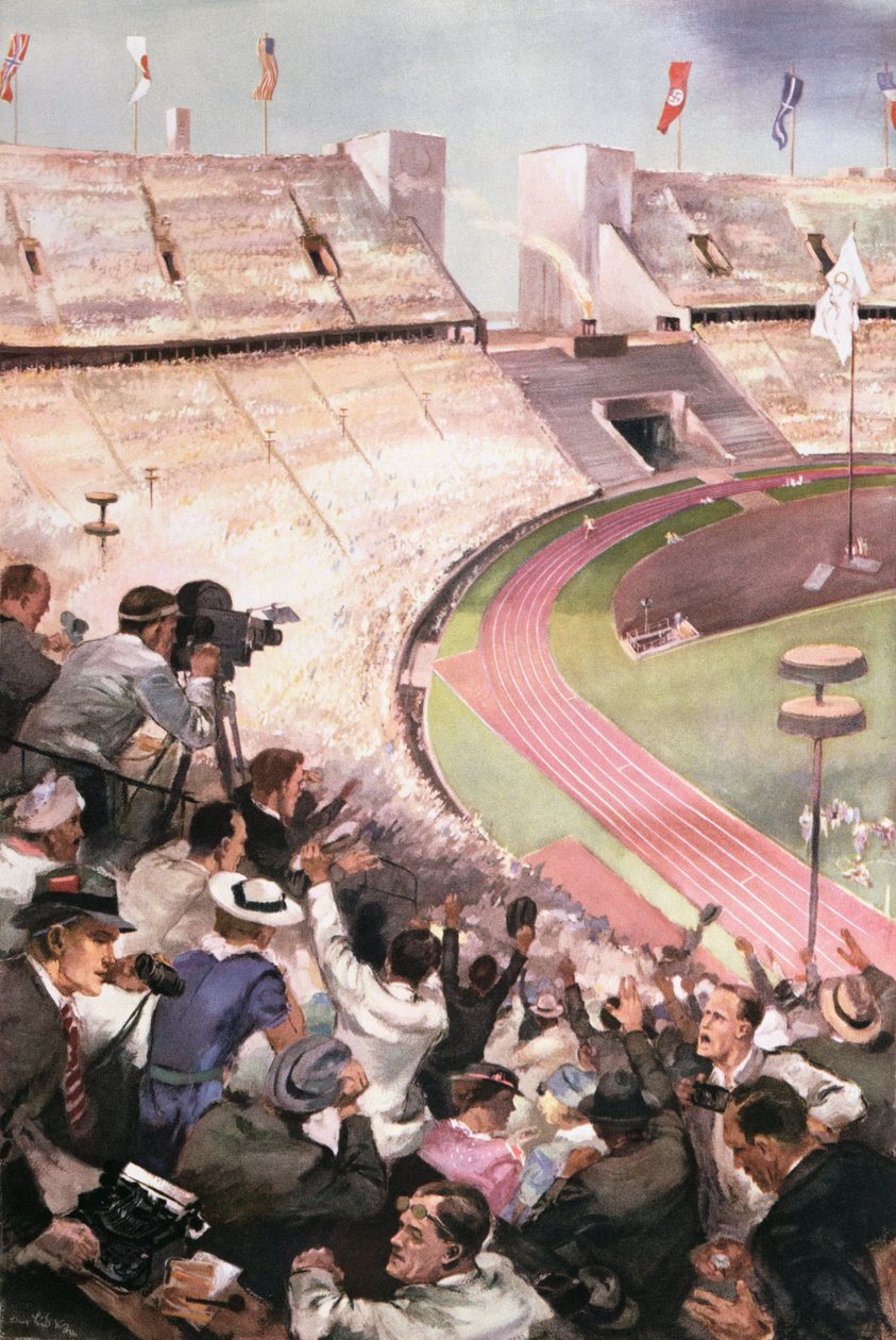 Igrzyska Olimpijskie w Berlinie, z Berliner Illustrierte Zeitung, 1936 autorstwa German School