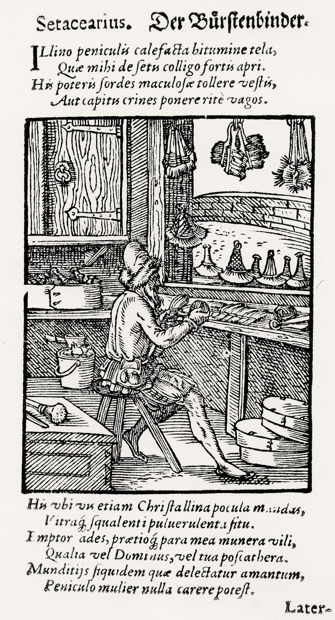 The Bristle Maker, wydana przez Hartmana Schoppera autorstwa German School