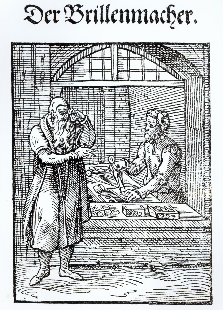 The Glasses Maker, wyd. Hartman Schopper autorstwa German School