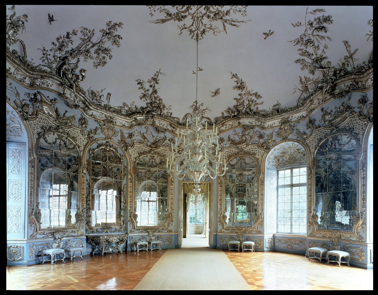 Sala Lustrzana zaprojektowana przez Francois Cuvillies (1695-1768), ze sztukaterią Johanna Baptista Zimmermanna (1680-1758), 1734-37 (patrz także 54724) autorstwa German School