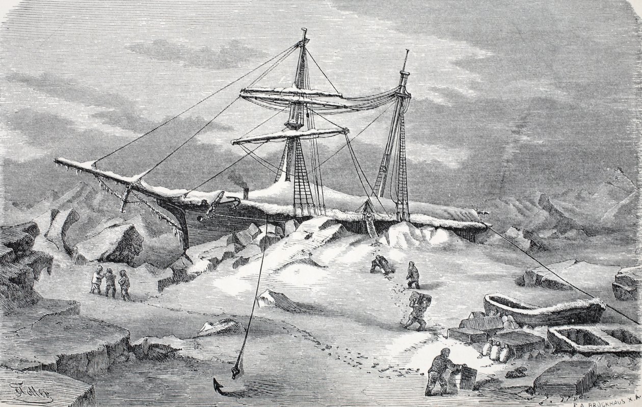 Hansa w niebezpieczeństwie, wyd. Londyn 1874 autorstwa German School