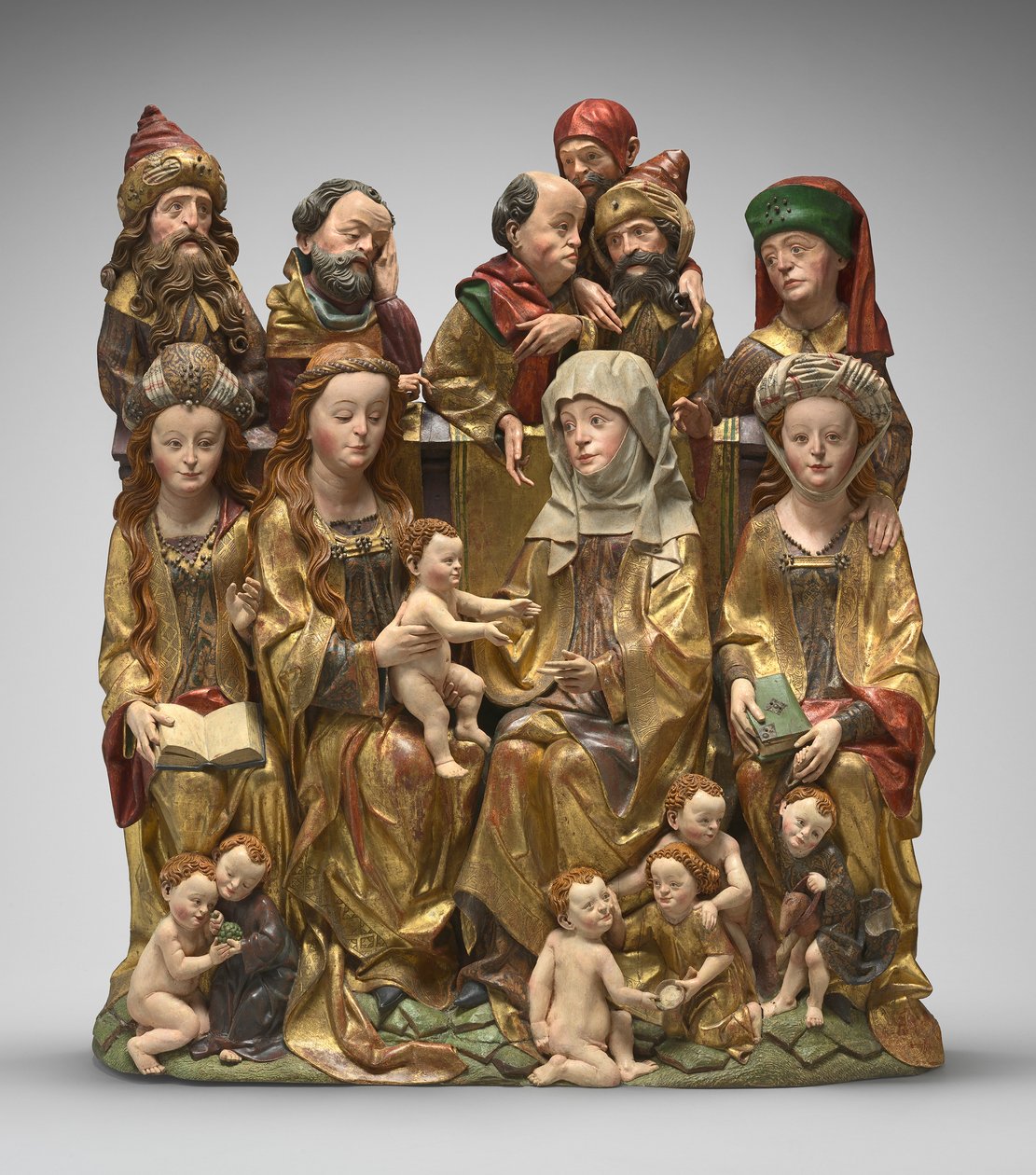 Święte Pokrewieństwo, ok. 1480-1490 (drewno polichromowane) autorstwa German School