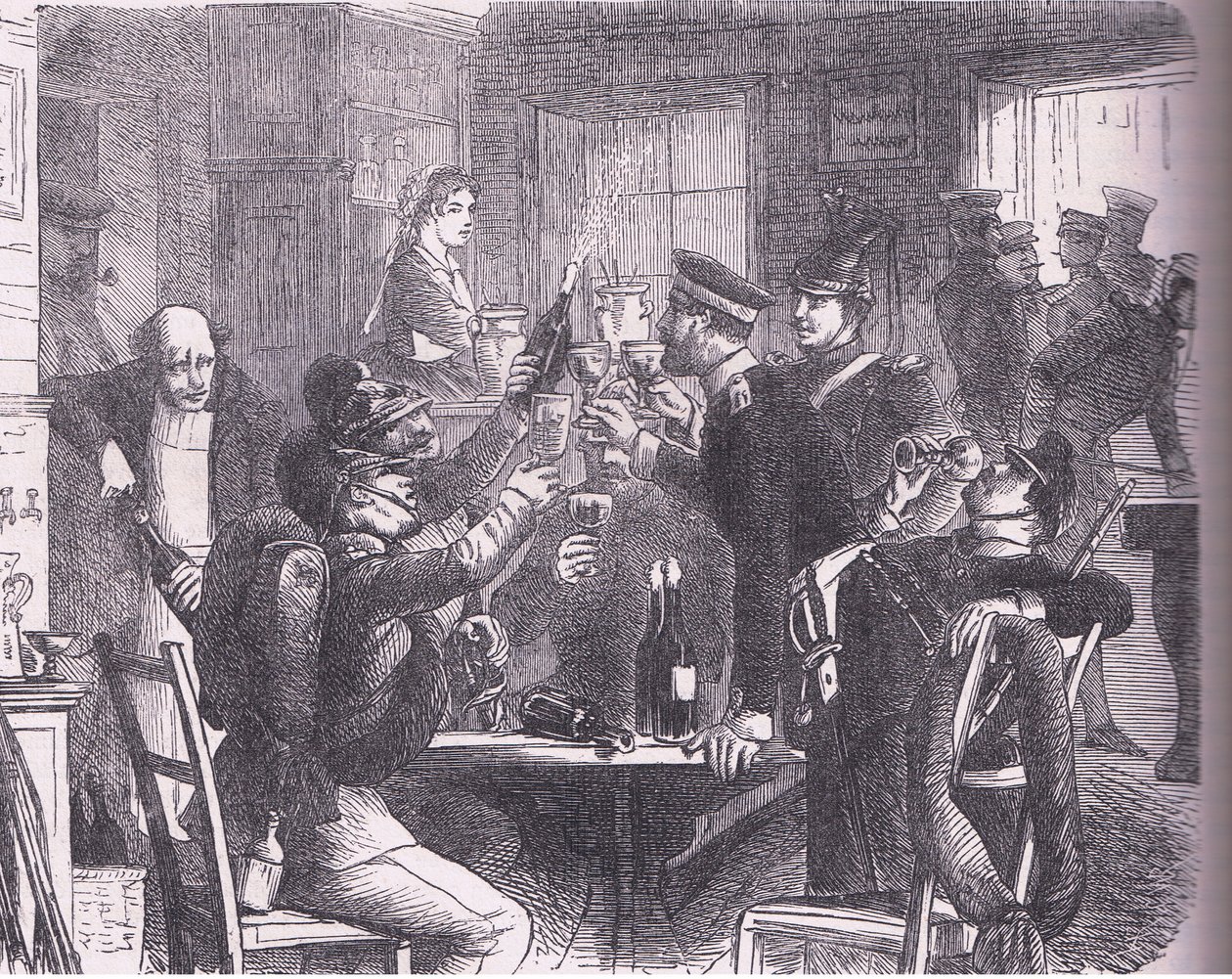 Prusacy w Wersalu, Cassells Historia wojny między Francją a Niemcami opublikowana przez Cassell and Company Limited, c.1890 (lito) autorstwa German School