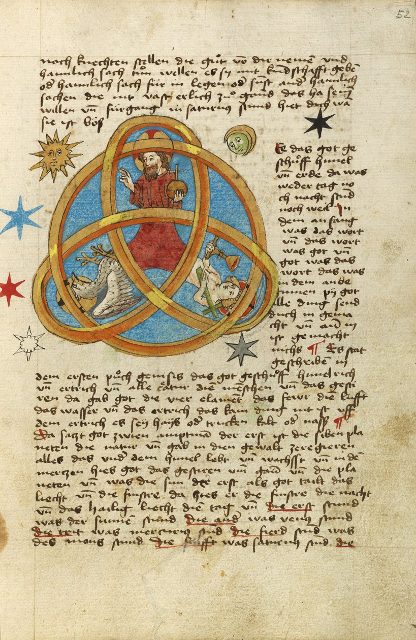 Trójca Święta, ok. 1464 (akwarela i tusz) autorstwa German School