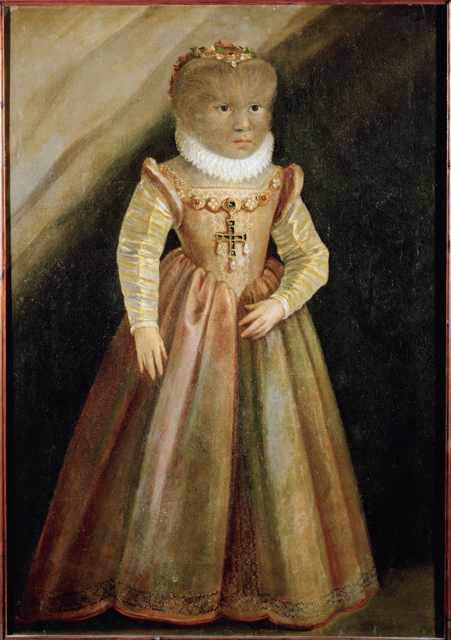 Córka Petrusa Gonzalvusa, włochatego mężczyzny z Teneryfy ... autorstwa German School