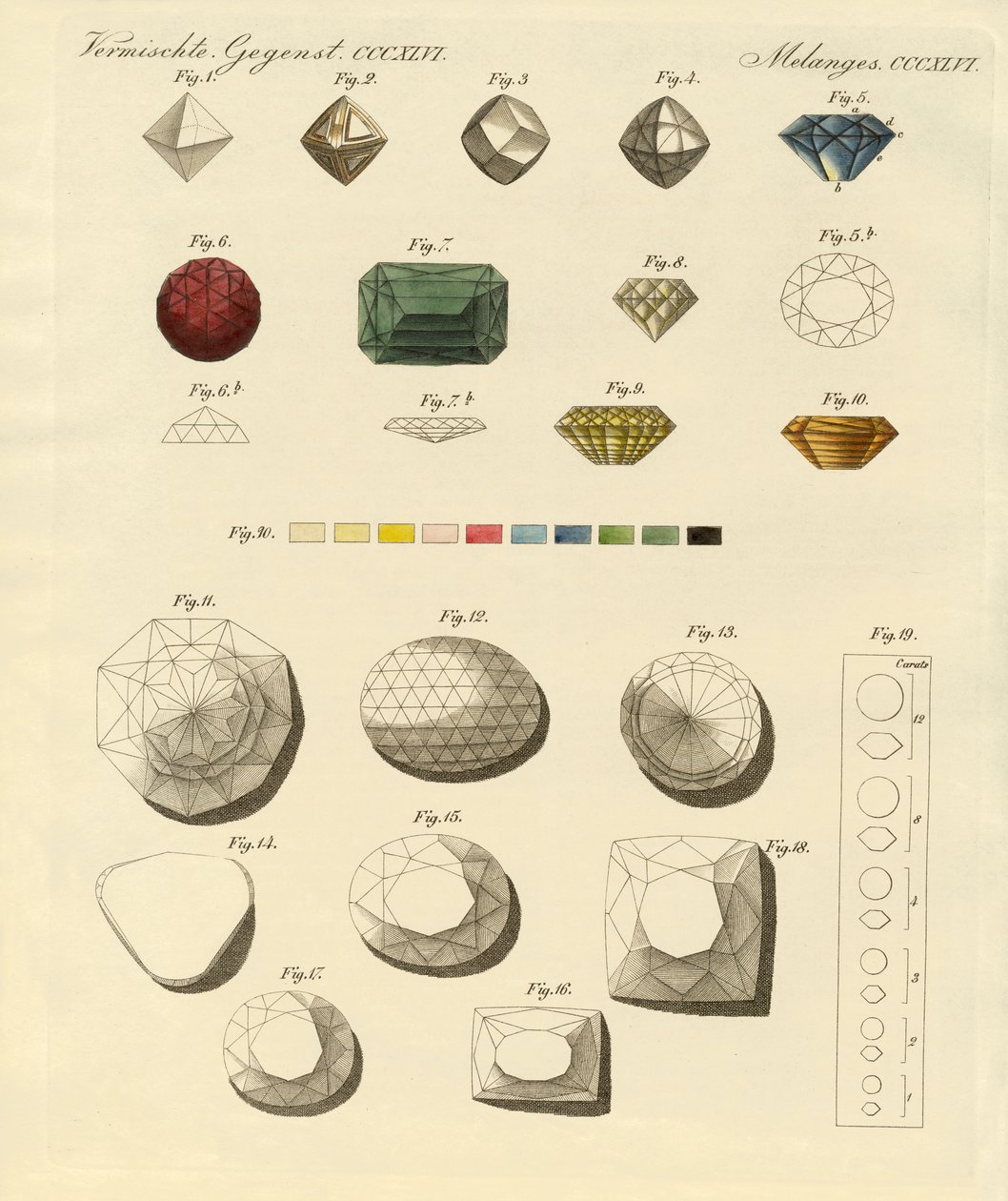 Diament (kolorowy grawer) autorstwa German School