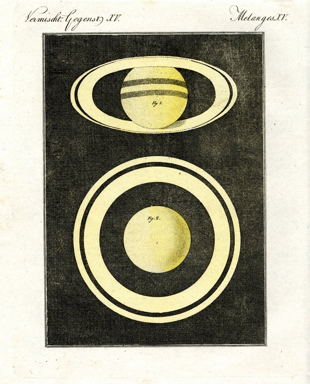 Saturn planety i jego system pierścieni autorstwa German School