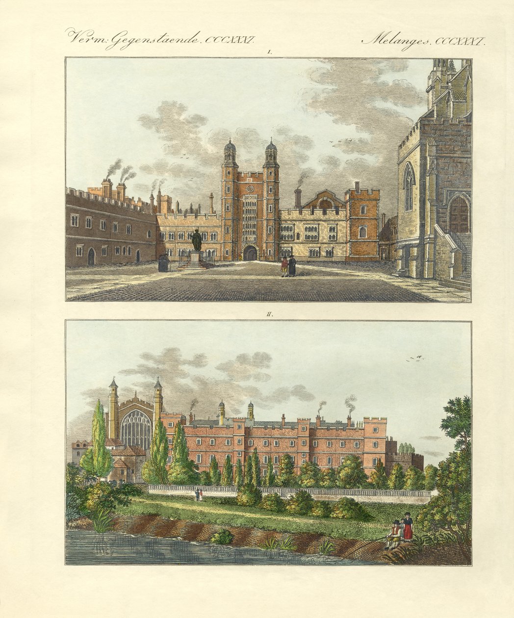 Szkoła Eton (kolorowy grawerunek) autorstwa German School