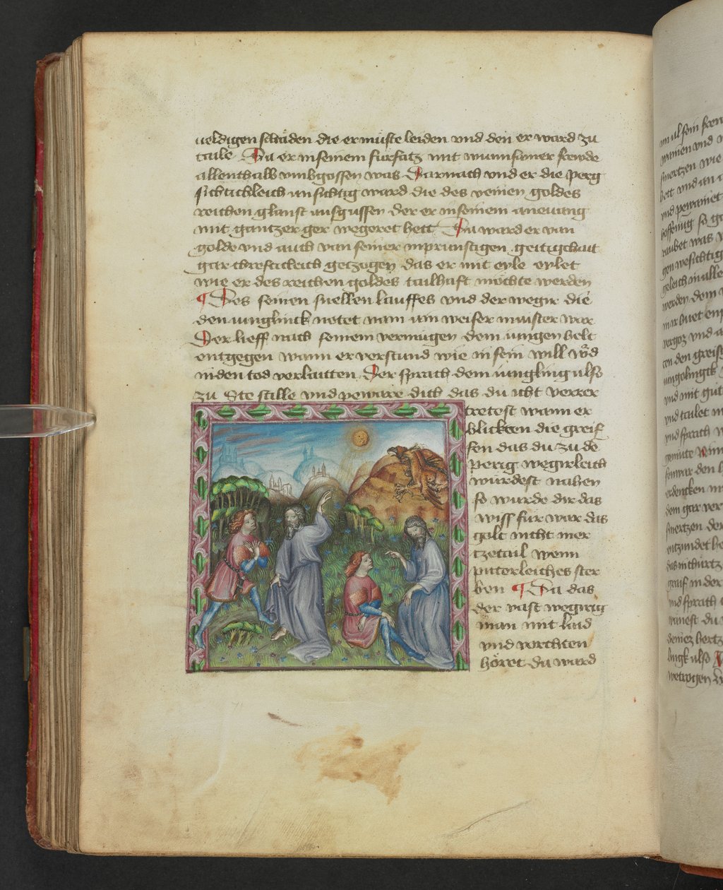 Ulrich von Pottenstein, The Book of Natural Wisdom, Egerton MS 1121 f.114v, ok. 1430 (atrament i kolor na pergaminie) autorstwa German School