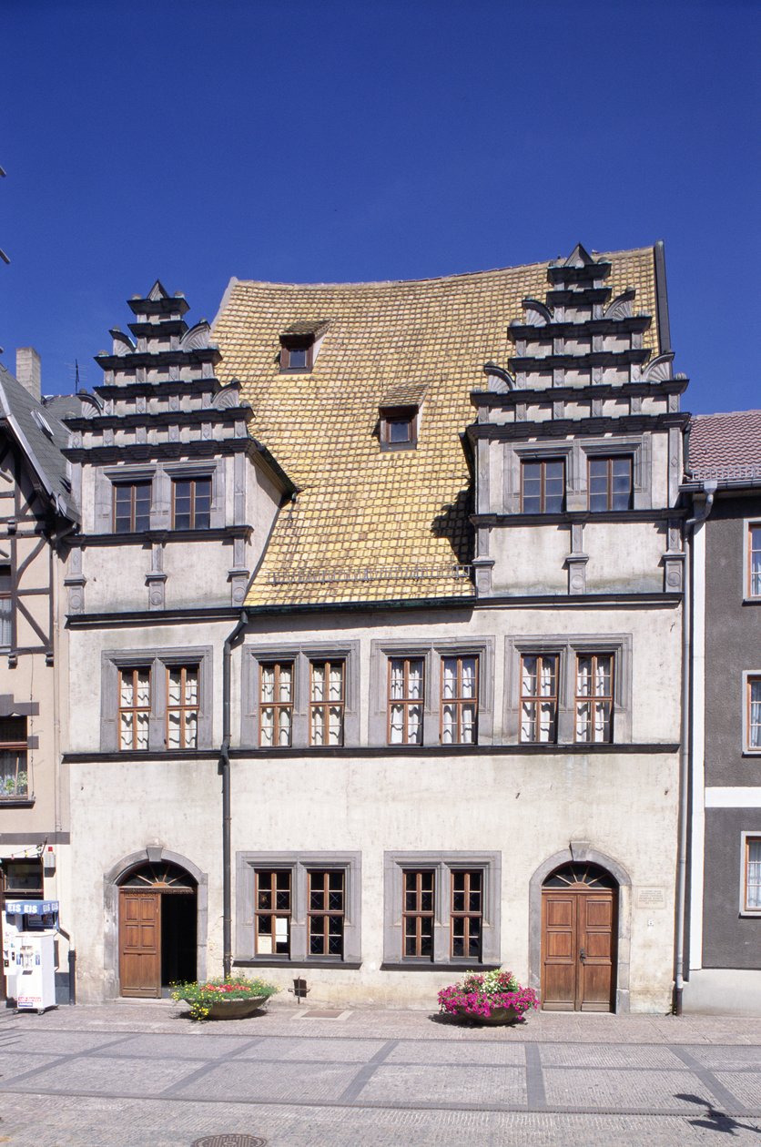 Widok na dom Heinricha Schutza autorstwa German School