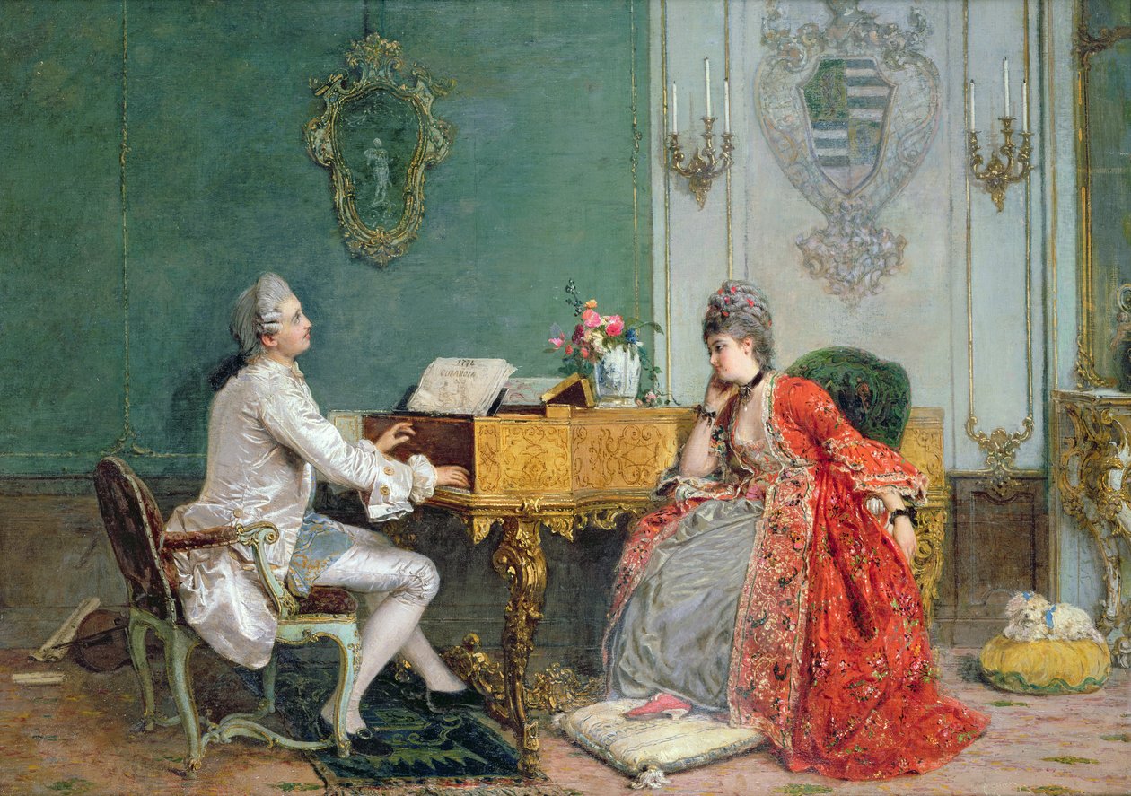 Recital prywatny autorstwa Gerolamo Induno