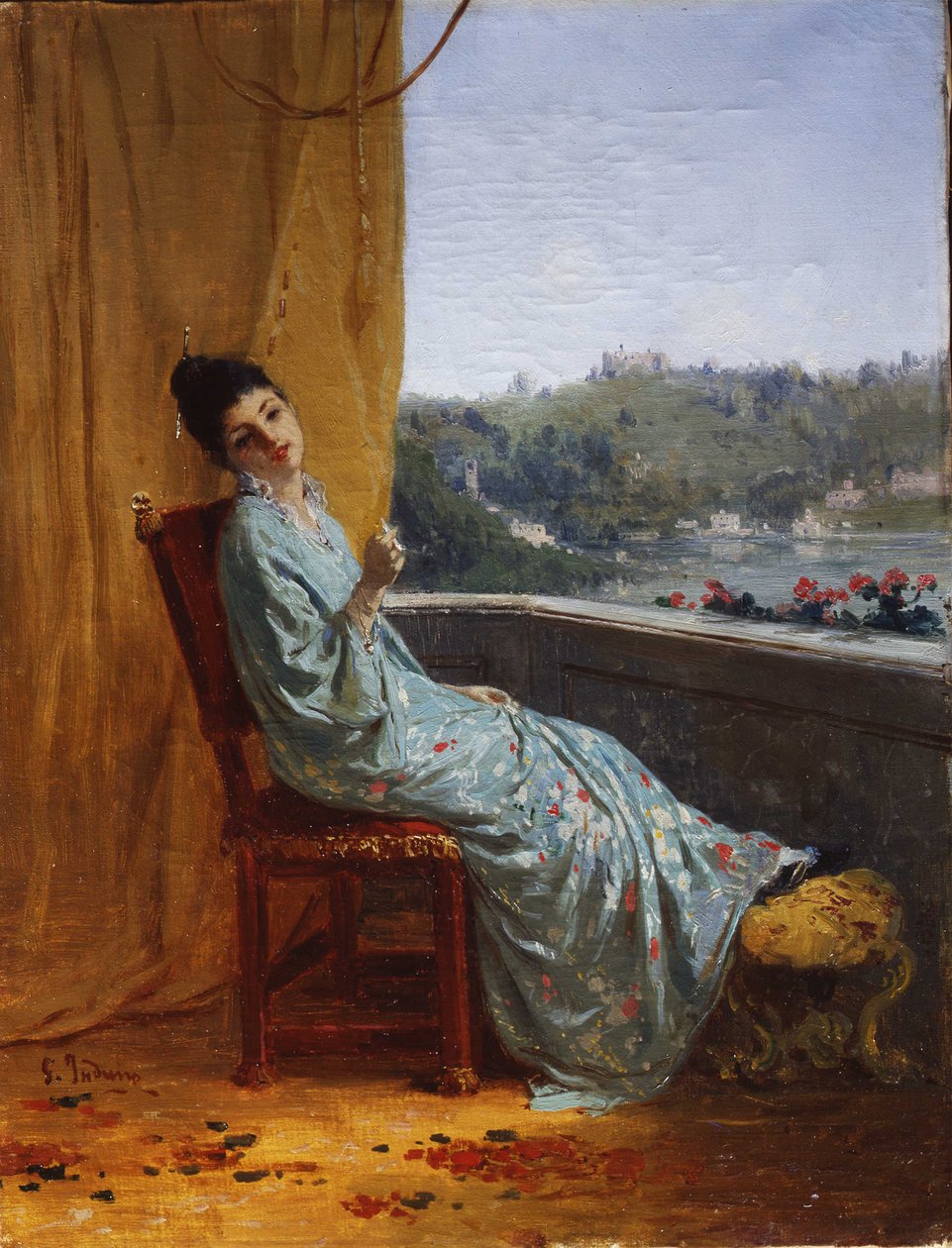 Japonka, 1880-1885. autorstwa Gerolamo Induno