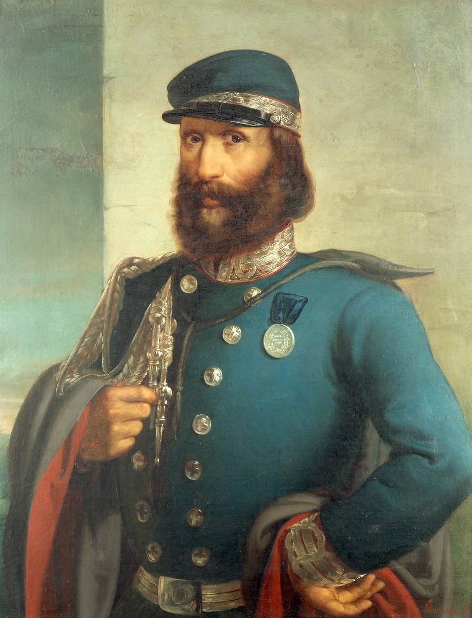 Portret Giuseppe Garibaldiego (1807-1882), autorstwa Gerolamo Induno autorstwa Gerolamo Induno