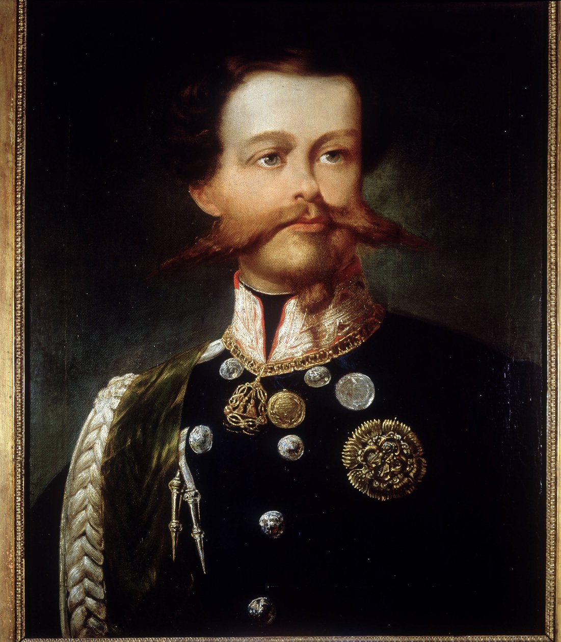 Portret Wiktora Emanuela II (Victor-Emmanuel) (Vittorio Emanuele) (1820 - 1878) autorstwa Gerolamo (Girolamo) Induno. Muzeum Risorgimento. Mediolan. autorstwa Gerolamo Induno