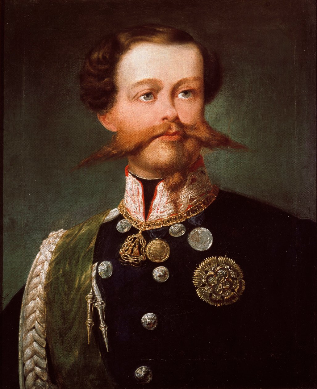 Portret księcia Sabaudii Vittorio Emanuela II. 1848 (malarstwo) autorstwa Gerolamo Induno