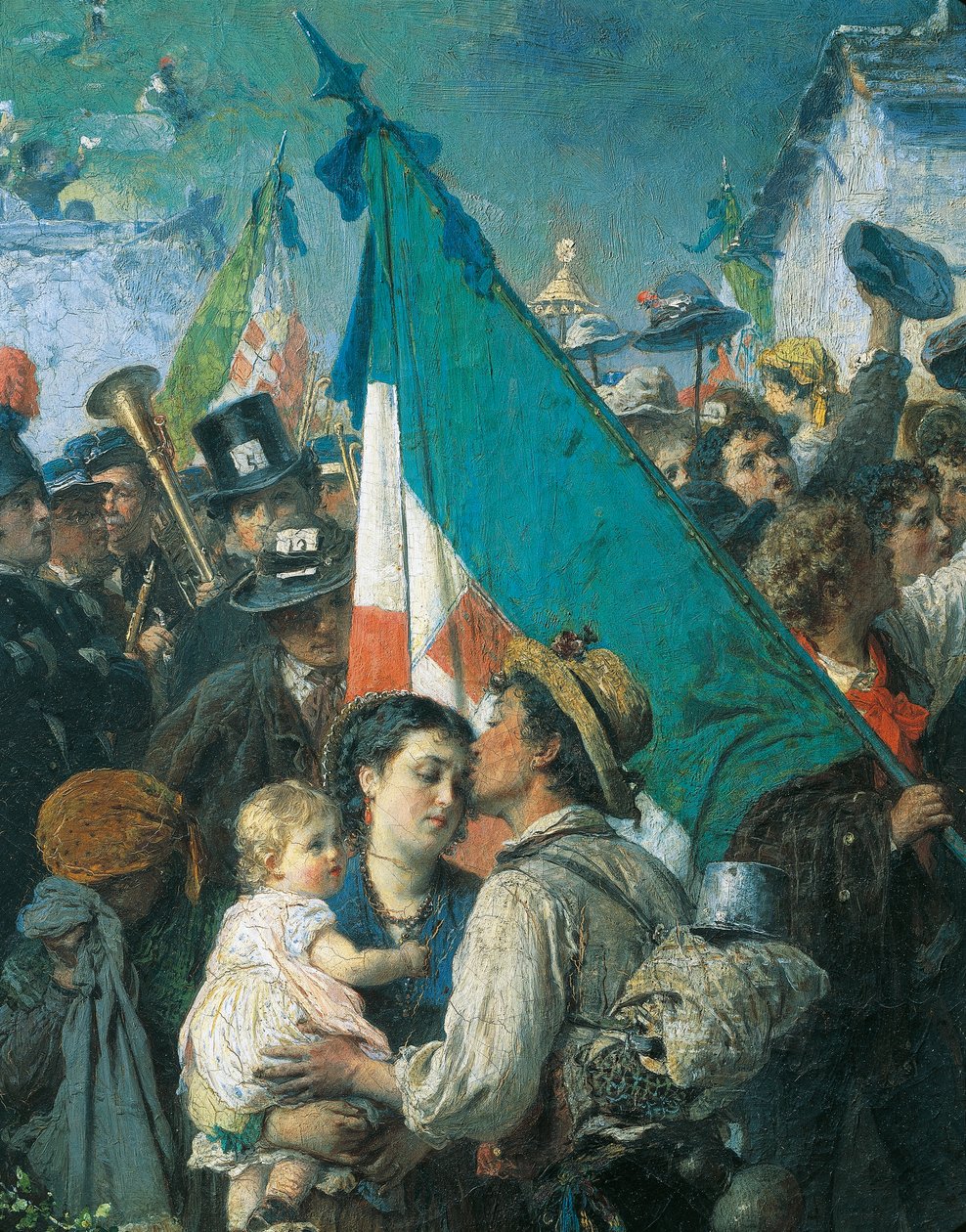 Odejście poborowych 1866 — Gerolamo Induno autorstwa Gerolamo Induno